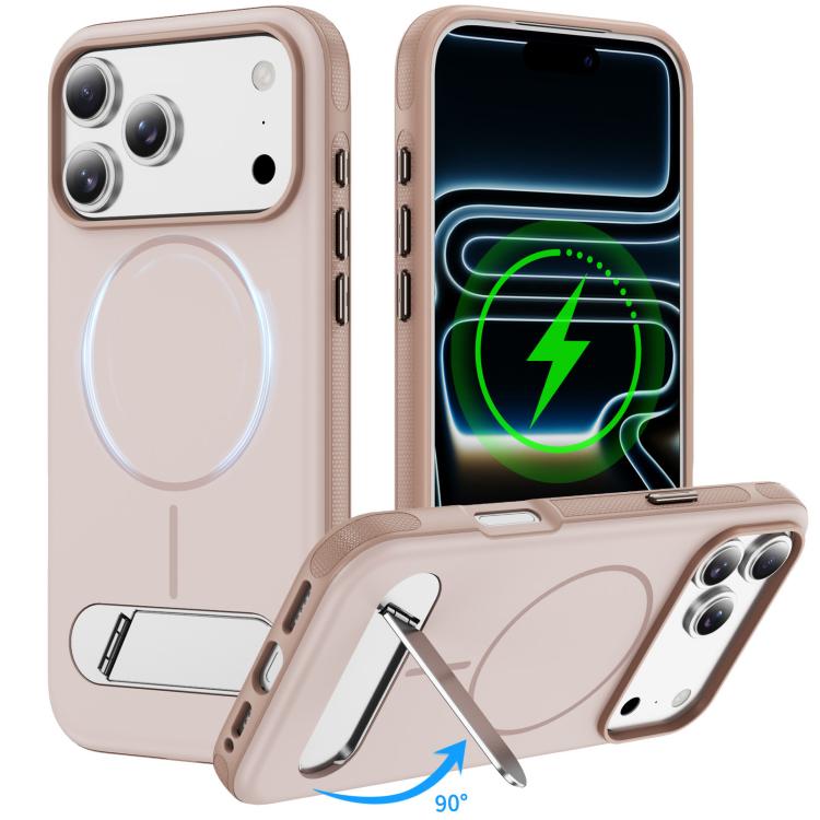 雙色仿原裝磁吸手機殼附支架，適用於 iPhone 17 Pro Max、iPhone 17 Pro