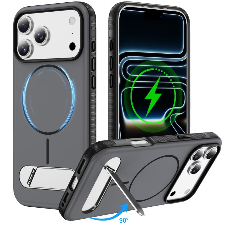 雙色仿原裝磁吸手機殼附支架，適用於 iPhone 17 Pro Max、iPhone 17 Pro