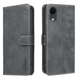 純色小牛皮紋理 RFID 素皮手機殼，適用於 iPhone XS Max、iPhone 6 Plus/7 Plus/8 Plus、iPhone 6 / 7 / 8
