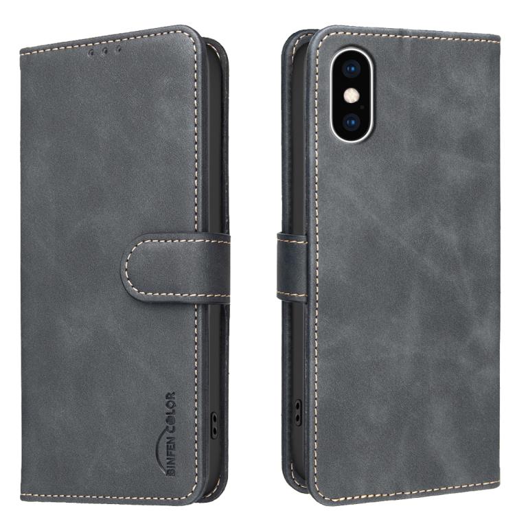 純色小牛皮紋理 RFID 素皮手機殼，適用於 iPhone XS Max、iPhone 6 Plus/7 Plus/8 Plus、iPhone 6 / 7 / 8