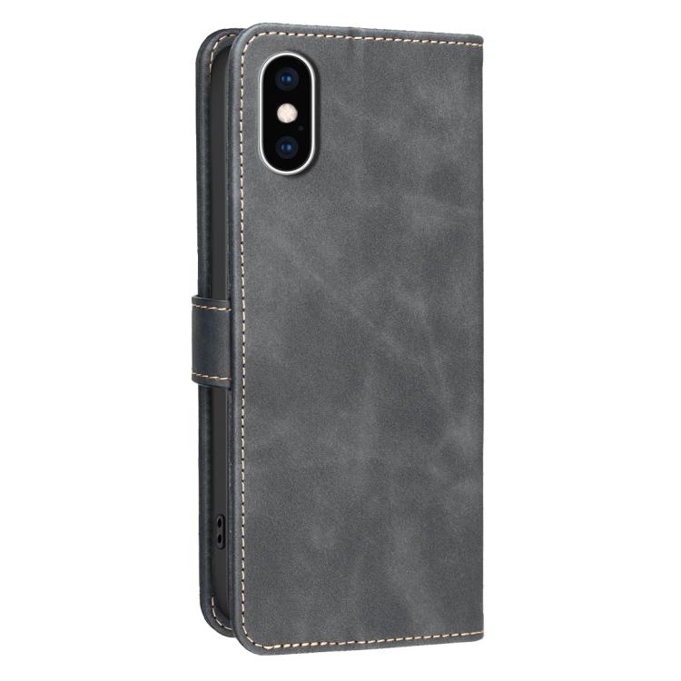 純色小牛皮紋理 RFID 素皮手機殼，適用於 iPhone XS Max、iPhone 6 Plus/7 Plus/8 Plus、iPhone 6 / 7 / 8