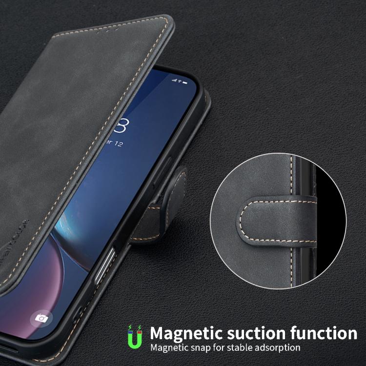 純色小牛皮紋理 RFID 素皮手機殼，適用於 iPhone XS Max、iPhone 6 Plus/7 Plus/8 Plus、iPhone 6 / 7 / 8