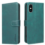純色小牛皮紋理 RFID 素皮手機殼，適用於 iPhone XS Max、iPhone 6 Plus/7 Plus/8 Plus、iPhone 6 / 7 / 8