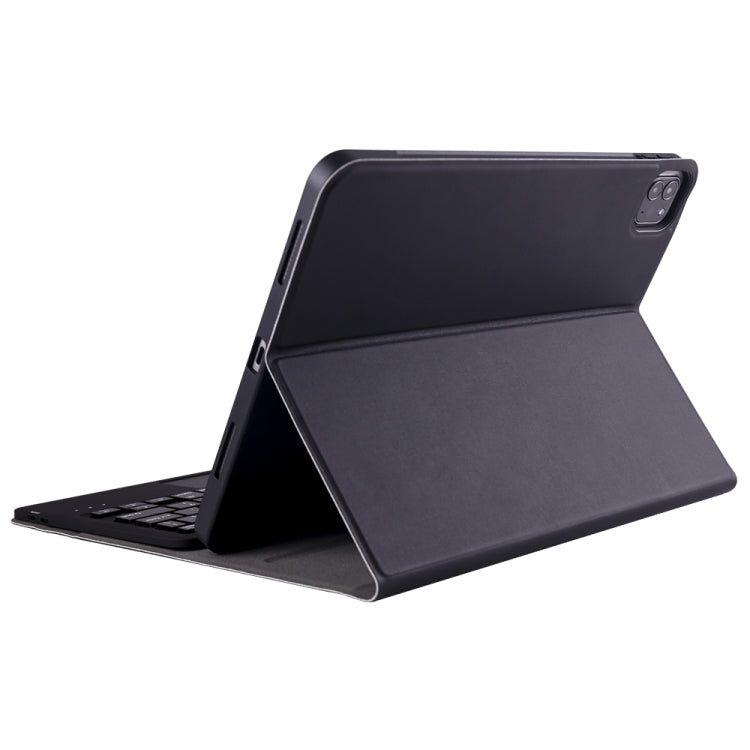A098B-A 可拆式 ABS 超薄藍牙鍵盤 + TPU 保護殼，適用於 iPad Air 11 2024 / 2025 / Air 4 10.9 吋 2020，附支架、筆槽與觸控功能，A098B-A