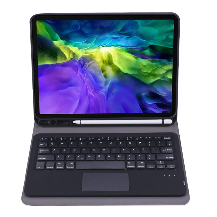 A098B-A 可拆式 ABS 超薄藍牙鍵盤 + TPU 保護殼，適用於 iPad Air 11 2024 / 2025 / Air 4 10.9 吋 2020，附支架、筆槽與觸控功能，A098B-A