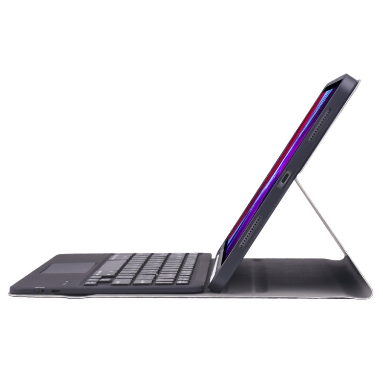 A098B-A 可拆式 ABS 超薄藍牙鍵盤 + TPU 保護殼，適用於 iPad Air 11 2024 / 2025 / Air 4 10.9 吋 2020，附支架、筆槽與觸控功能，A098B-A