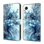 水晶般彩繪素食皮革手機殼，適用於 iPhone 17e / 16e、iPhone 17 Pro Max、iPhone 17 Pro、iPhone 17