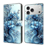 水晶般彩繪素食皮革手機殼，適用於 iPhone 17e / 16e、iPhone 17 Pro Max、iPhone 17 Pro、iPhone 17