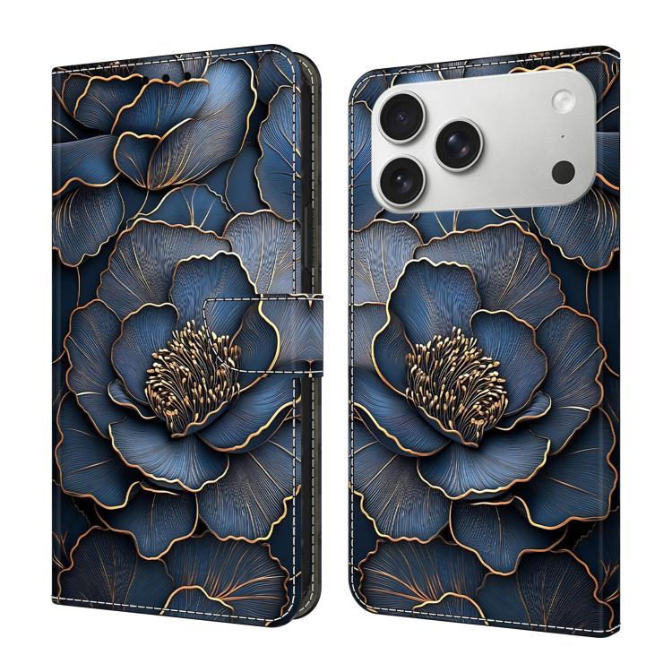 水晶般彩繪素食皮革手機殼，適用於 iPhone 17e / 16e、iPhone 17 Pro Max、iPhone 17 Pro、iPhone 17