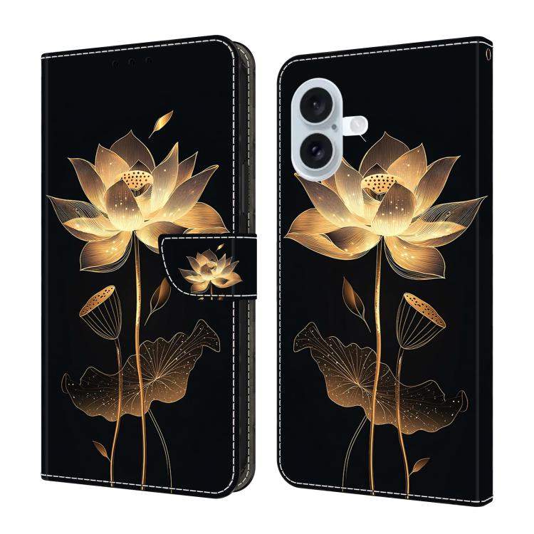 水晶般彩繪素食皮革手機殼，適用於 iPhone 17e / 16e、iPhone 17 Pro Max、iPhone 17 Pro、iPhone 17