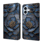 水晶般彩繪素食皮革手機殼，適用於 iPhone 17e / 16e、iPhone 17 Pro Max、iPhone 17 Pro、iPhone 17