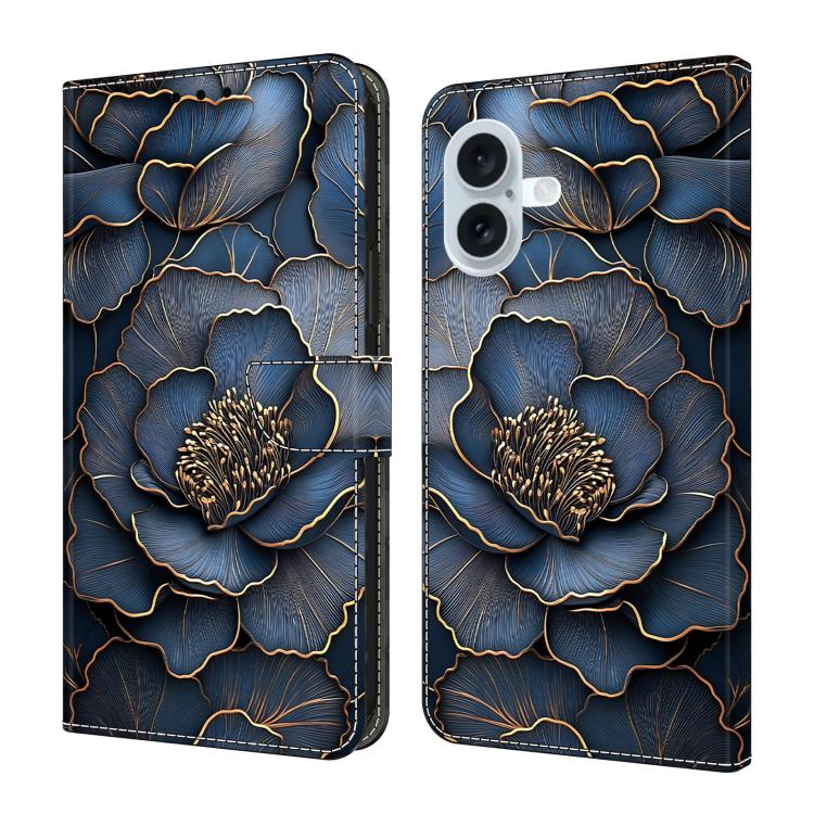水晶般彩繪素食皮革手機殼，適用於 iPhone 17e / 16e、iPhone 17 Pro Max、iPhone 17 Pro、iPhone 17