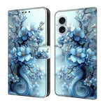 水晶般彩繪素食皮革手機殼，適用於 iPhone 17e / 16e、iPhone 17 Pro Max、iPhone 17 Pro、iPhone 17