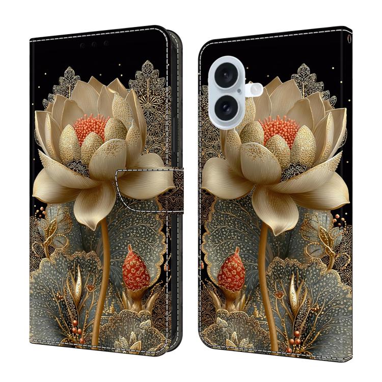 水晶般彩繪素食皮革手機殼，適用於 iPhone 17e / 16e、iPhone 17 Pro Max、iPhone 17 Pro、iPhone 17