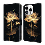 水晶般彩繪素食皮革手機殼，適用於 iPhone 15 Pro Max、iPhone 15 Pro、iPhone 14 / 13、iPhone 14 Pro