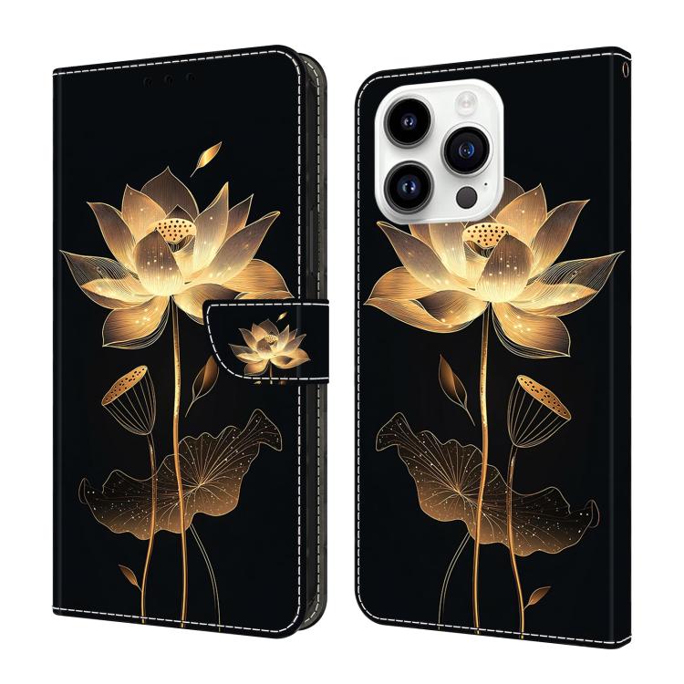 水晶般彩繪素食皮革手機殼，適用於 iPhone 15 Pro Max、iPhone 15 Pro、iPhone 14 / 13、iPhone 14 Pro