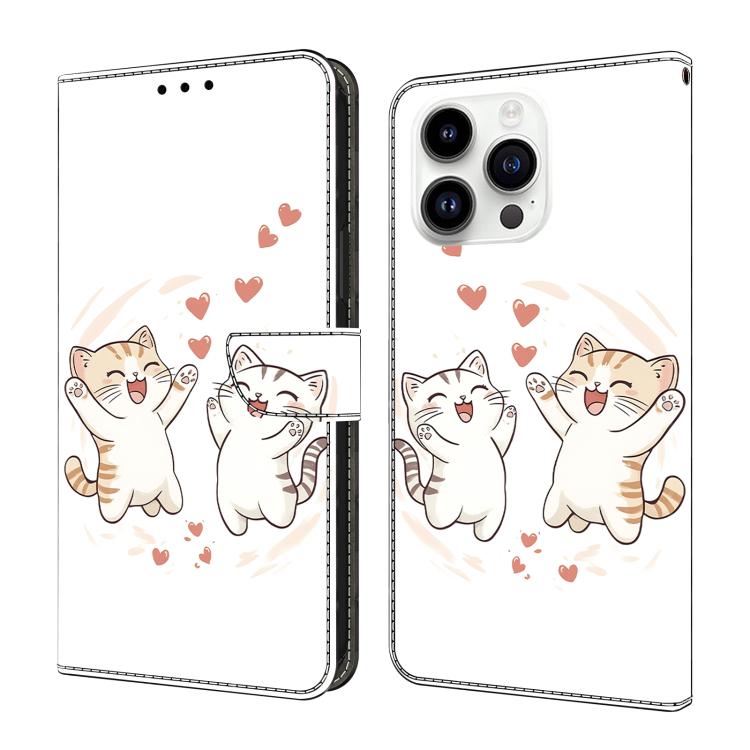 水晶般彩繪素食皮革手機殼，適用於 iPhone 15 Pro Max、iPhone 15 Pro、iPhone 14 / 13、iPhone 14 Pro