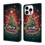 水晶般彩繪素食皮革手機殼，適用於 iPhone 15 Pro Max、iPhone 15 Pro、iPhone 14 / 13、iPhone 14 Pro