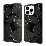 水晶般彩繪素食皮革手機殼，適用於 iPhone 15 Pro Max、iPhone 15 Pro、iPhone 14 / 13、iPhone 14 Pro