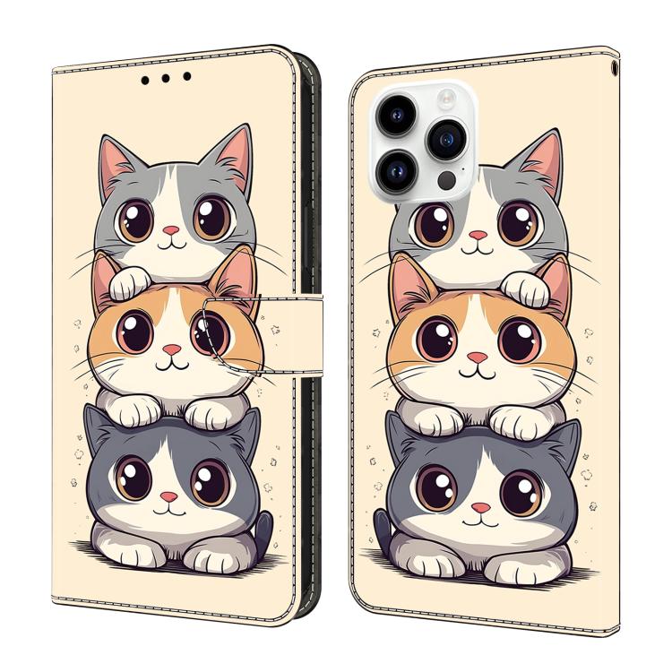 水晶般彩繪素食皮革手機殼，適用於 iPhone 15 Pro Max、iPhone 15 Pro、iPhone 14 / 13、iPhone 14 Pro