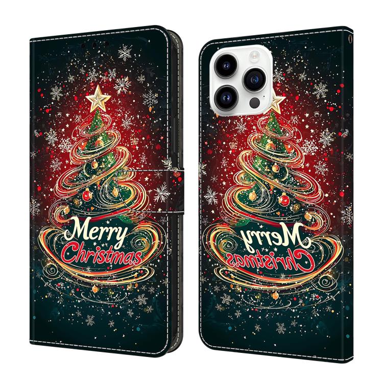 水晶般彩繪素食皮革手機殼，適用於 iPhone 15 Pro Max、iPhone 15 Pro、iPhone 14 / 13、iPhone 14 Pro
