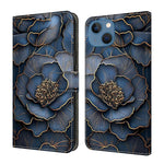水晶般彩繪素食皮革手機殼，適用於 iPhone 15 Pro Max、iPhone 15 Pro、iPhone 14 / 13、iPhone 14 Pro