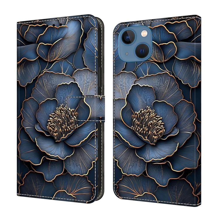 水晶般彩繪素食皮革手機殼，適用於 iPhone 15 Pro Max、iPhone 15 Pro、iPhone 14 / 13、iPhone 14 Pro
