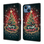 水晶般彩繪素食皮革手機殼，適用於 iPhone 15 Pro Max、iPhone 15 Pro、iPhone 14 / 13、iPhone 14 Pro