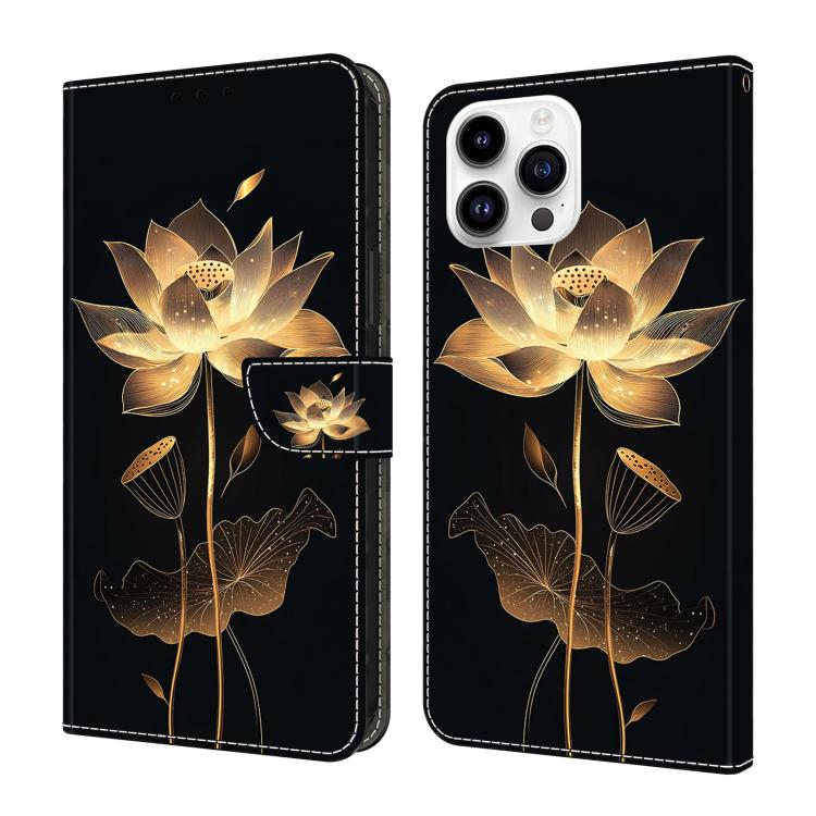 水晶般彩繪素食皮革手機殼，適用於 iPhone 15 Pro Max、iPhone 15 Pro、iPhone 14 / 13、iPhone 14 Pro