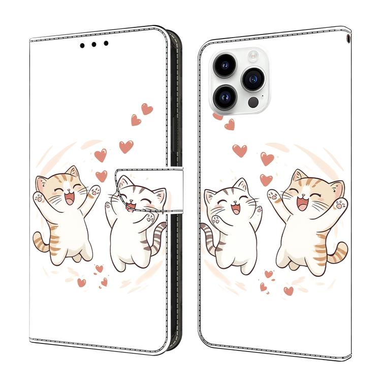 水晶般彩繪素食皮革手機殼，適用於 iPhone 15 Pro Max、iPhone 15 Pro、iPhone 14 / 13、iPhone 14 Pro
