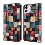 Crystal-Like Painted Vegan Leather Phone Case, For iPhone 11