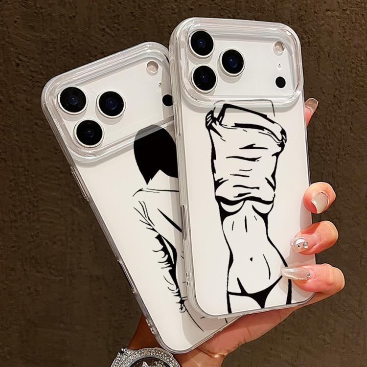 透明框 IMD 奶油色手機殼，適用於 iPhone 11 Pro Max，適用於 iPhone 11，適用於 iPhone 11 Pro，適用於 iPhone X / XS，適用於 iPhone XR，適用於 iPhone XS Max，適用於 iPhone 8 Plus / 7 Plus