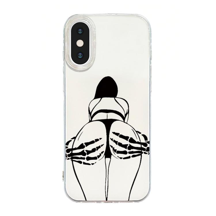 透明框 IMD 奶油色手機殼，適用於 iPhone 11 Pro Max，適用於 iPhone 11，適用於 iPhone 11 Pro，適用於 iPhone X / XS，適用於 iPhone XR，適用於 iPhone XS Max，適用於 iPhone 8 Plus / 7 Plus
