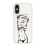 透明框 IMD 奶油色手機殼，適用於 iPhone 11 Pro Max，適用於 iPhone 11，適用於 iPhone 11 Pro，適用於 iPhone X / XS，適用於 iPhone XR，適用於 iPhone XS Max，適用於 iPhone 8 Plus / 7 Plus