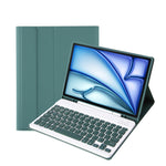 適用於 iPad Air 11 2024 / 2025 / Air 4 2020 / Air 5 2022 A098B 可拆式 ABS 超薄糖果色藍牙鍵盤保護殼，附支架與筆槽，A098B