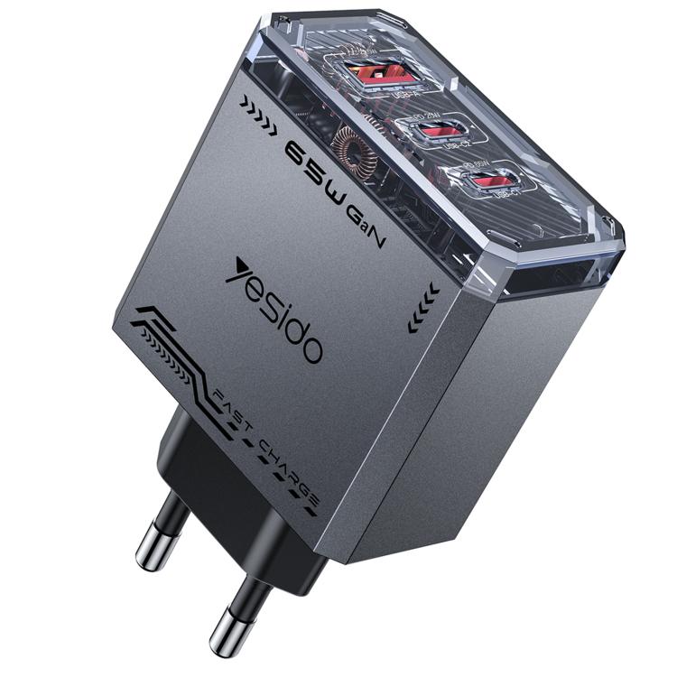 Yesido YC101 65W Mecha GaN Three-port Fast Charger, YC101