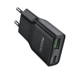Yesido YC112 超薄20W雙埠PD QC快充器，YC112