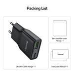 Yesido YC112 超薄20W雙埠PD QC快充器，YC112