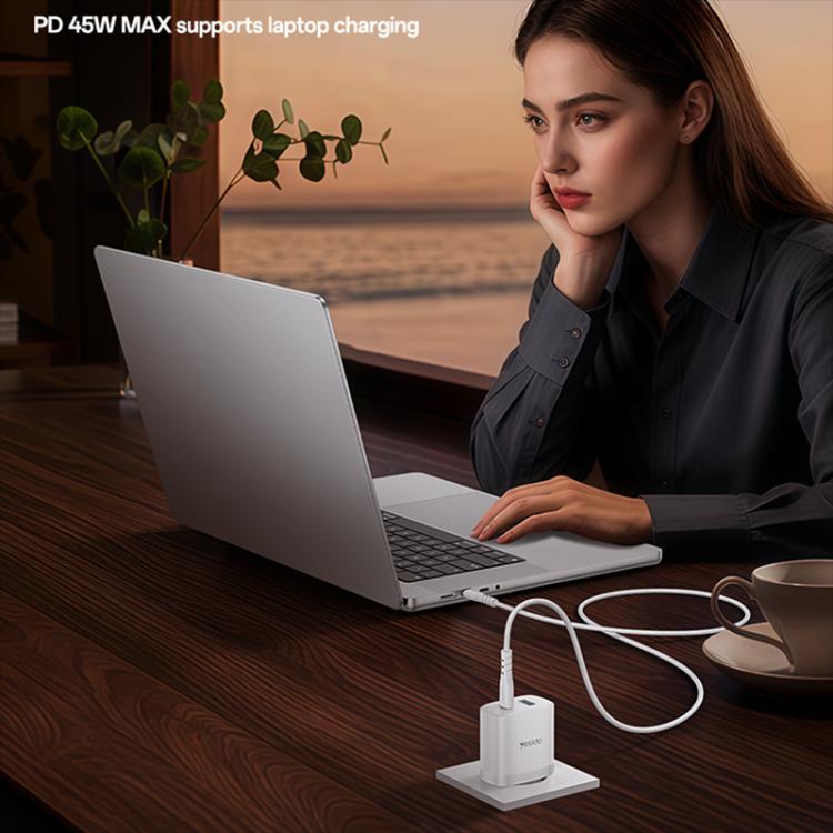 Yesido PD45W USB and Type-C Dual Interface Fast Charger Set, EU Plug, UK Plug, US Plug