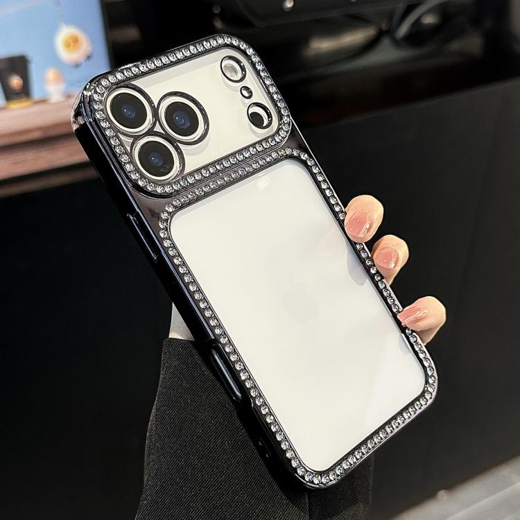 電鍍PC混合TPU水鑽手機殼，適用於 iPhone 17 Pro Max，適用於 iPhone 17 Pro