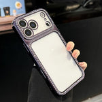 電鍍PC混合TPU水鑽手機殼，適用於 iPhone 17 Pro Max，適用於 iPhone 17 Pro