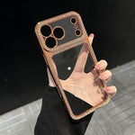 電鍍PC混合TPU水鑽手機殼，適用於 iPhone 17 Pro Max，適用於 iPhone 17 Pro