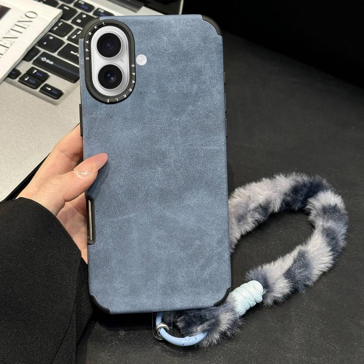 仿麂皮布料TPU手機殼附絲網印刷兔子絨繩，適用於 iPhone 17 Pro Max，適用於 iPhone 17 Pro，適用於 iPhone 17，適用於 iPhone 16 Pro Max，適用於 iPhone 16 Pro，適用於 iPhone 16，適用於 iPhone 15 Pro Max，適用於 iPhone 15 Pro