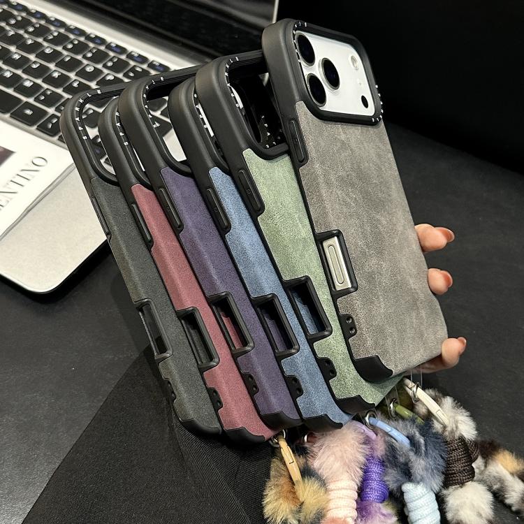 仿麂皮布料TPU手機殼附絲網印刷兔子絨繩，適用於 iPhone 17 Pro Max，適用於 iPhone 17 Pro，適用於 iPhone 17，適用於 iPhone 16 Pro Max，適用於 iPhone 16 Pro，適用於 iPhone 16，適用於 iPhone 15 Pro Max，適用於 iPhone 15 Pro