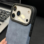 仿麂皮布料TPU手機殼附絲網印刷兔子絨繩，適用於 iPhone 17 Pro Max，適用於 iPhone 17 Pro，適用於 iPhone 17，適用於 iPhone 16 Pro Max，適用於 iPhone 16 Pro，適用於 iPhone 16，適用於 iPhone 15 Pro Max，適用於 iPhone 15 Pro
