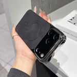 細孔羔羊皮磁吸手機殼，適用於 iPhone 17 Pro Max，適用於 iPhone 17 Pro
