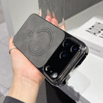 細孔羔羊皮磁吸手機殼，適用於 iPhone 17 Pro Max，適用於 iPhone 17 Pro