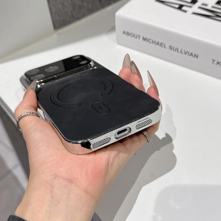 細孔羔羊皮磁吸手機殼，適用於 iPhone 17 Pro Max，適用於 iPhone 17 Pro