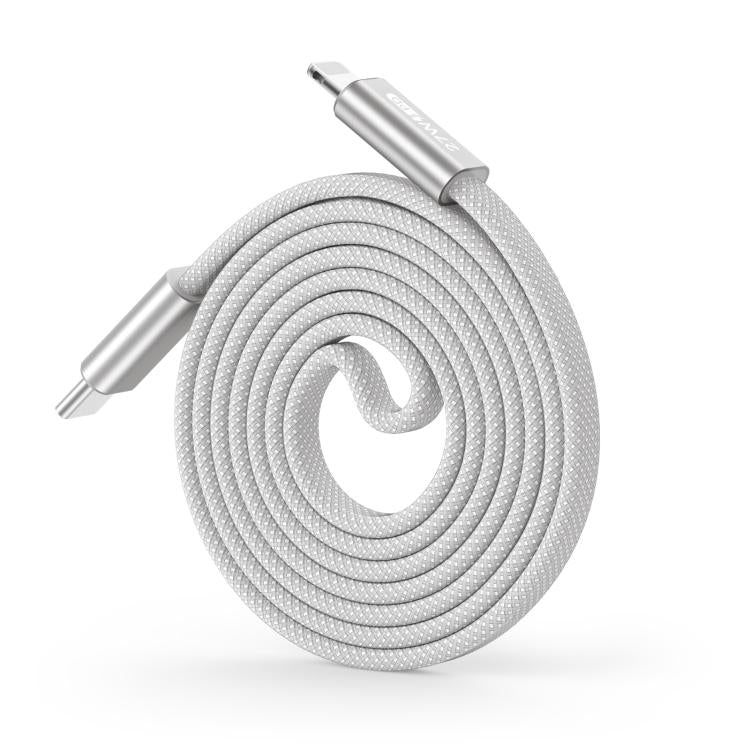 DUX DUCIS AUTO 系列 27W Type-C 轉 8 Pin 磁吸尼龍編織數據線，長度：1米，Type-C 轉 8 Pin