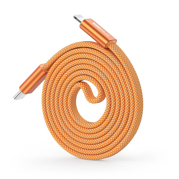DUX DUCIS AUTO 系列 27W Type-C 轉 8 Pin 磁吸尼龍編織數據線，長度：1米，Type-C 轉 8 Pin